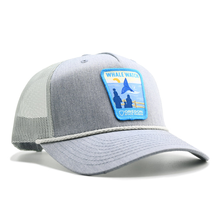 Whale Watch Rope-Trucker Hat | Patchmarks Oregon State Parks
