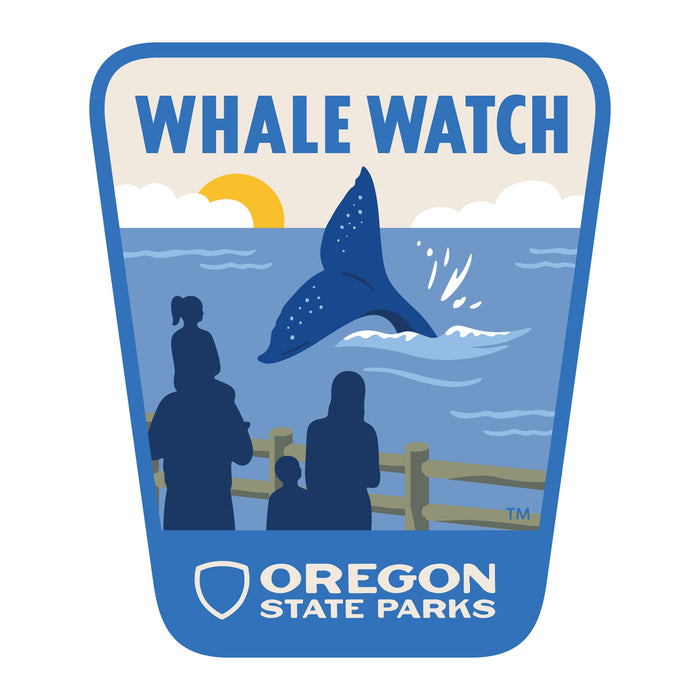 Whale Watch, 3.25” Weatherproof Sticker