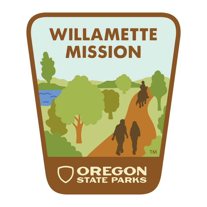 Willamette Mission, 3.25” Weatherproof Sticker