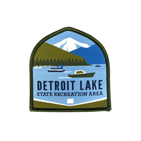 Detroit Lake 2.5" Woven Patch - Iron-on