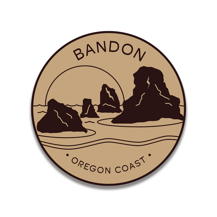 Bandon 3.25" Sticker | Patchmarks Oregon State Parks