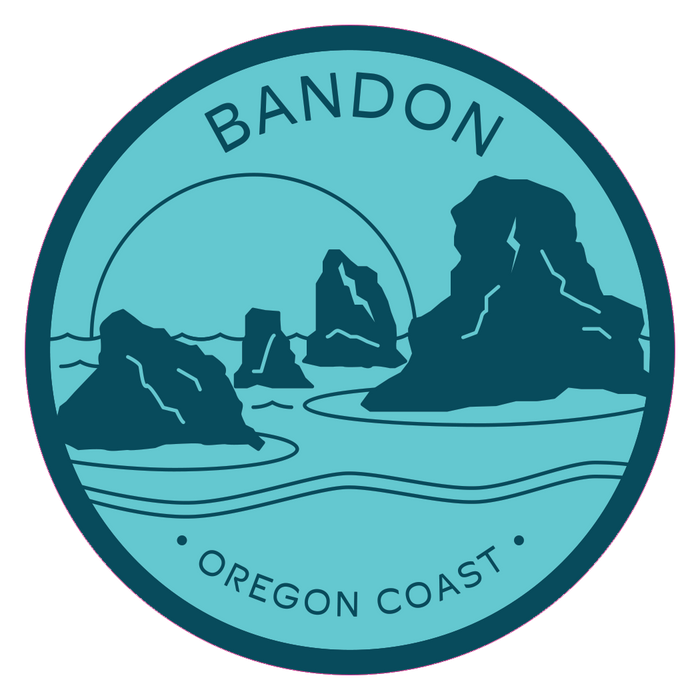 Bandon 3.25" Sticker | Patchmarks Oregon State Parks
