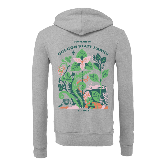 Oregon State Parks Zip Hoodie "100 years" Carson Ellis x Aaron Draplin