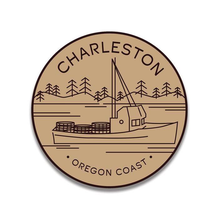 Charleston 3.25" Sticker | Patchmarks Oregon State Parks