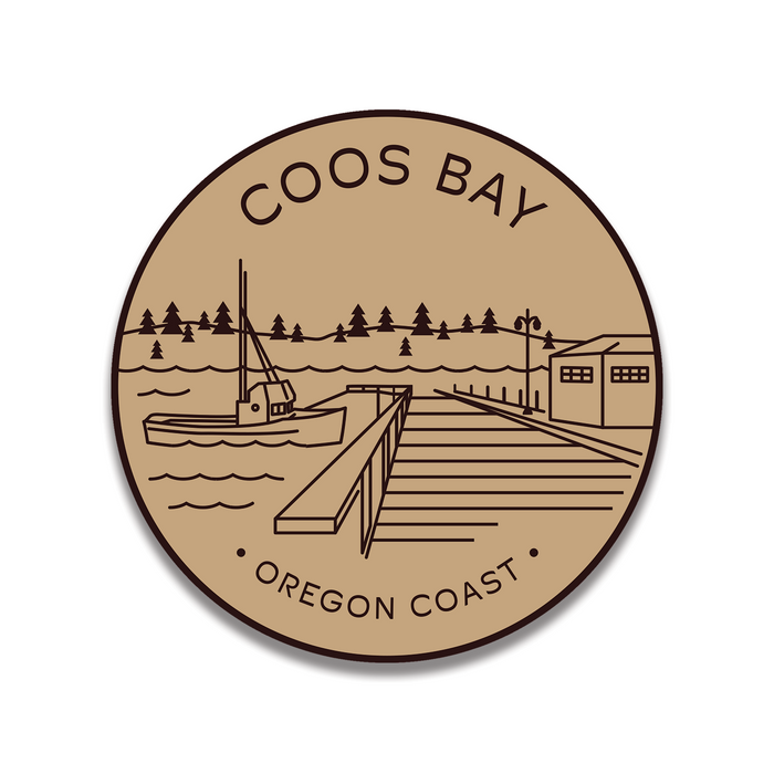 Coos Bay 3.25" Sticker | Patchmarks Oregon State Parks