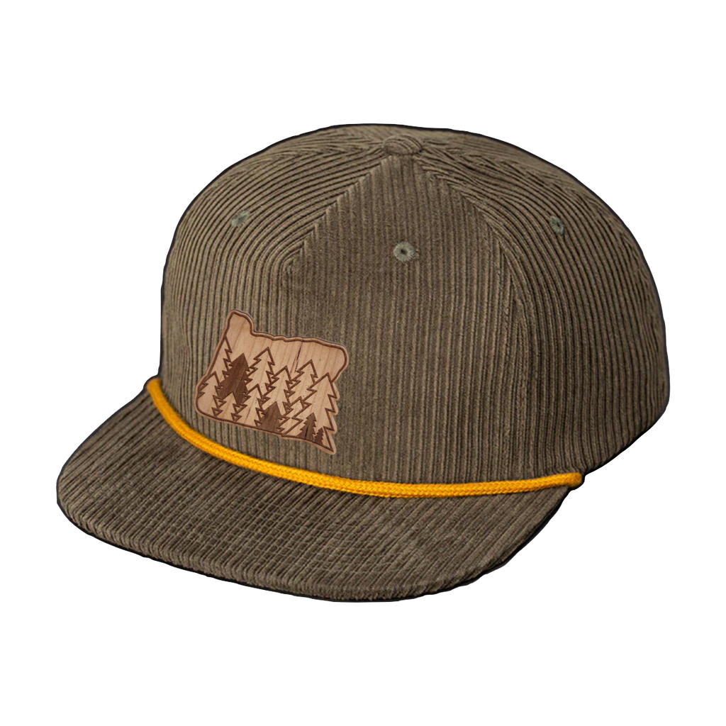 Evergreens - Wood Patch Cord Hat