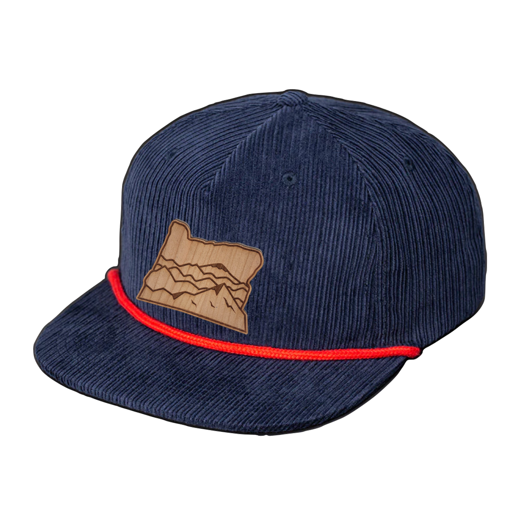 Mountains - Wood Patch Cord Hat