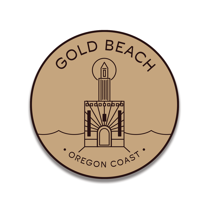 Gold Beach 3.25" Sticker | Patchmarks Oregon State Parks