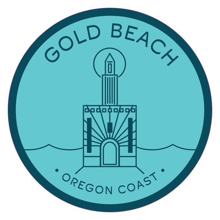 Gold Beach 3.25" Sticker | Patchmarks Oregon State Parks