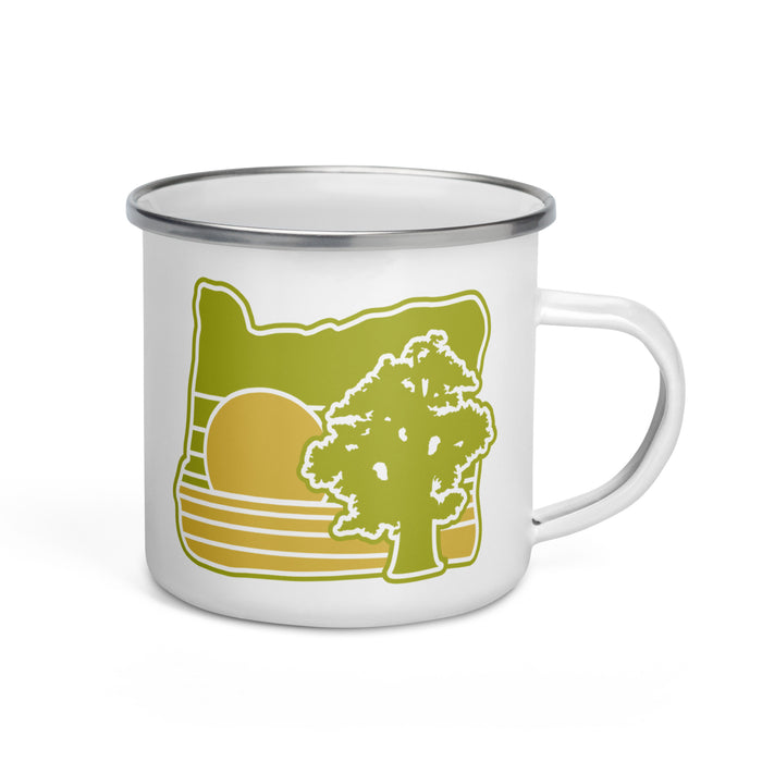 Oregon Elements Juniper, Enamel Mug, 12oz