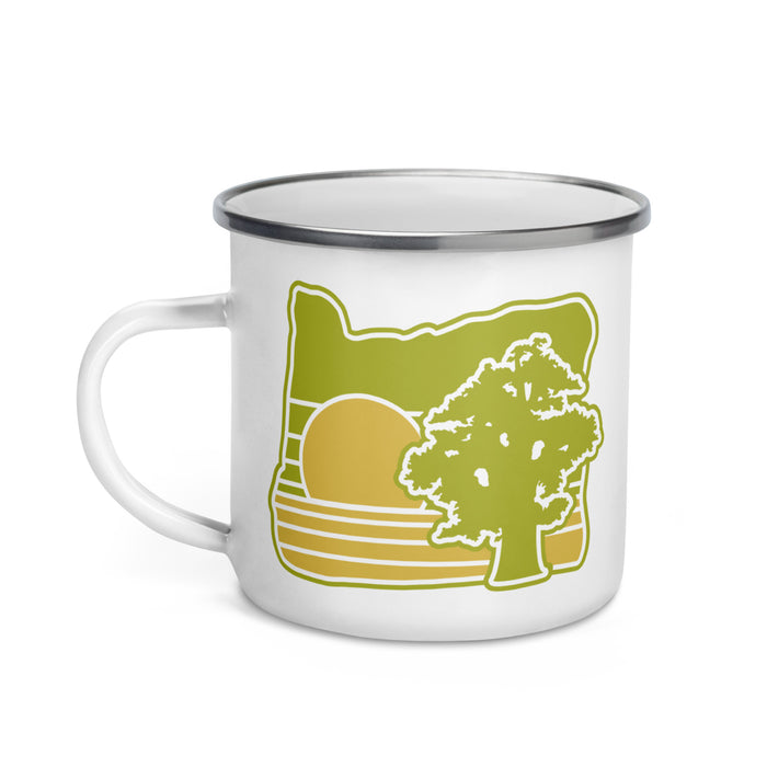 Oregon Elements Juniper, Enamel Mug, 12oz