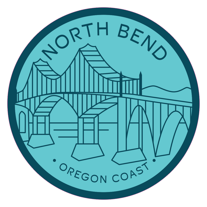 North Bend 3.25" Sticker | Patchmarks Oregon State Parks