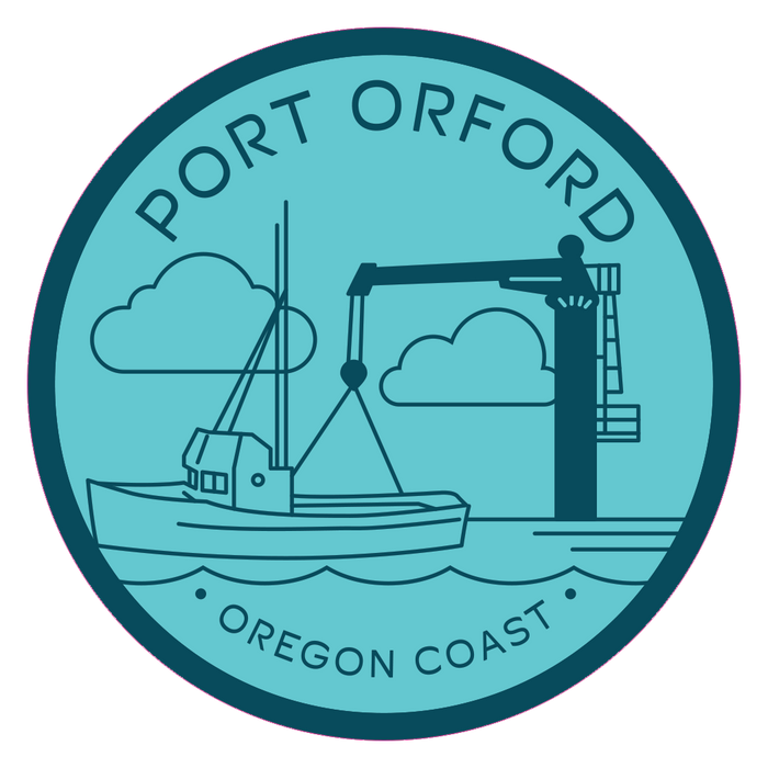Port Orford 3.25" Sticker | Patchmarks Oregon State Parks