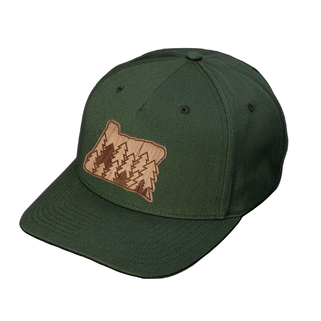 Evergreens - Wood Patch Snapback Hat