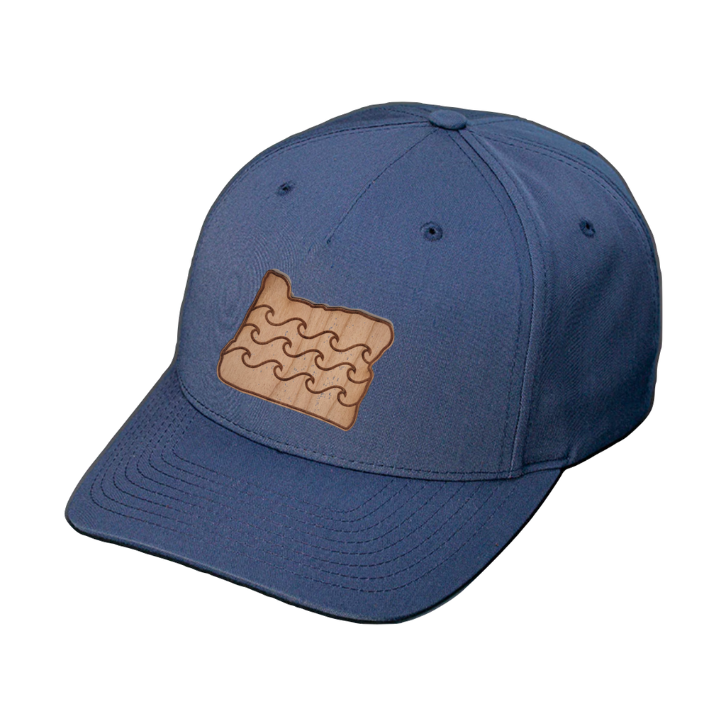Water Ways - Wood Patch Snapback Hat