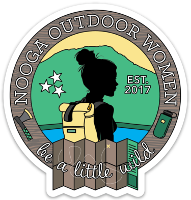 Nooga Outdoor Women 4" Vinyl Weatherproof Sticker
