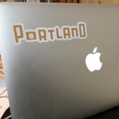 Portland Skyline "Rose" Weatherproof Vinyl Sticker