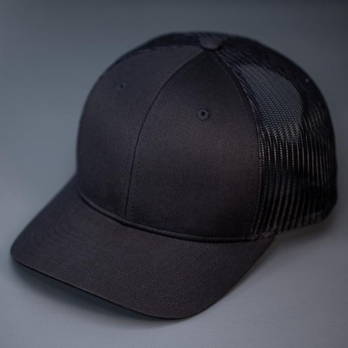 Any Park Trucker Hat - Black Front w/Black Mesh