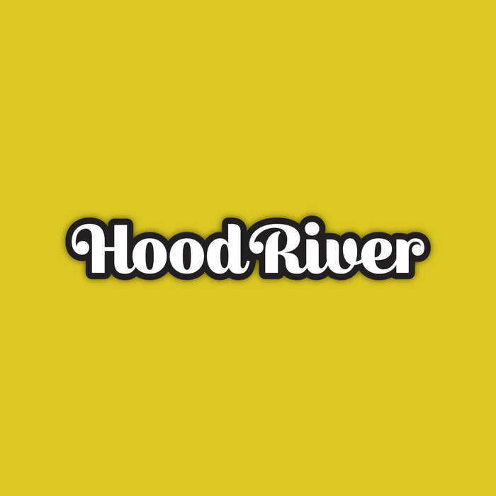 Hood River, Oregon Long Vinyl Sticker