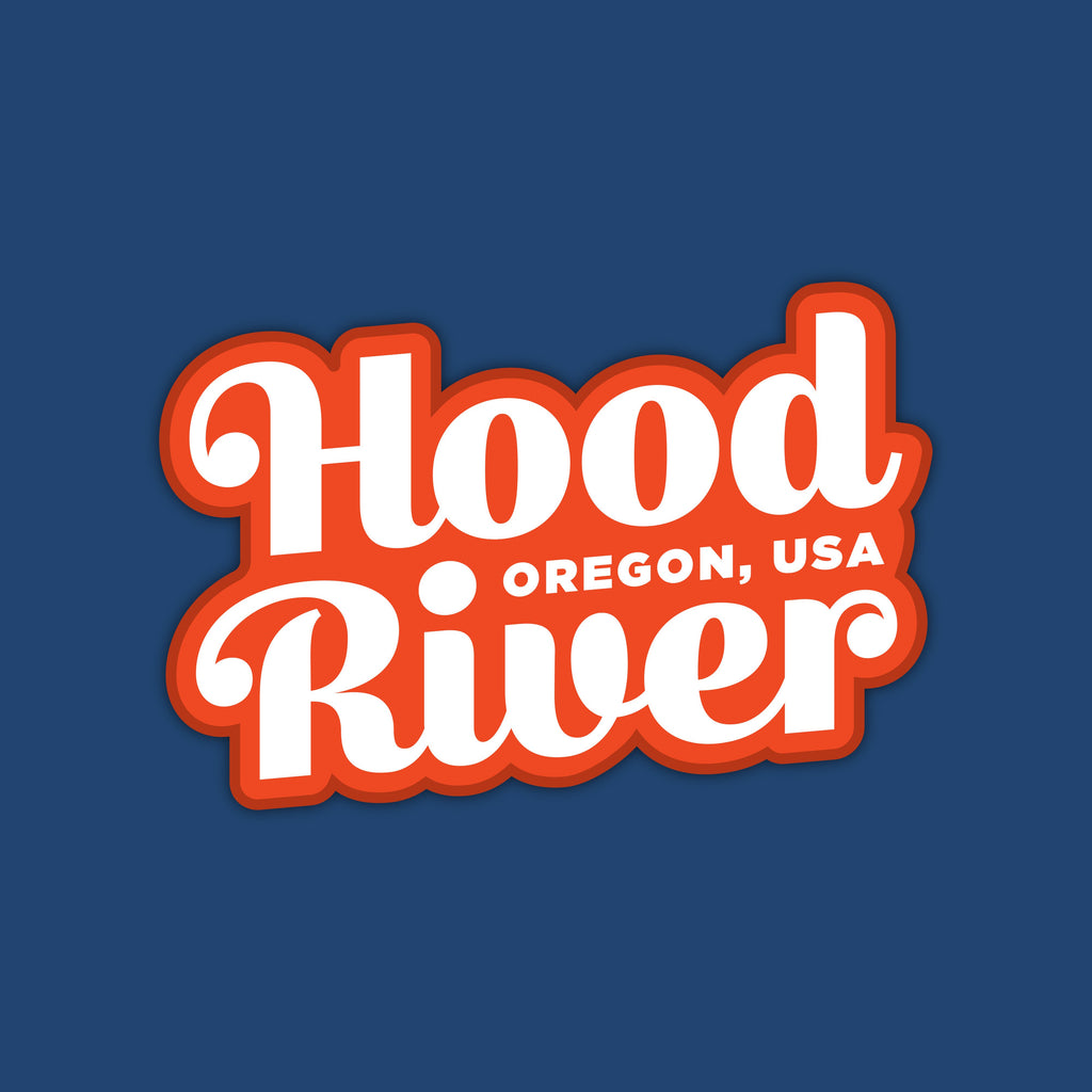 Hood River, Oregon Large Vinyl Sticker