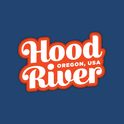 Hood River, Oregon Large Vinyl Sticker