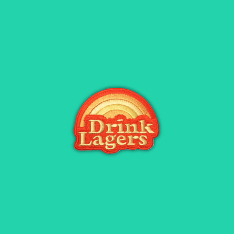 Drink Lagers Embroidered Iron-on Patch
