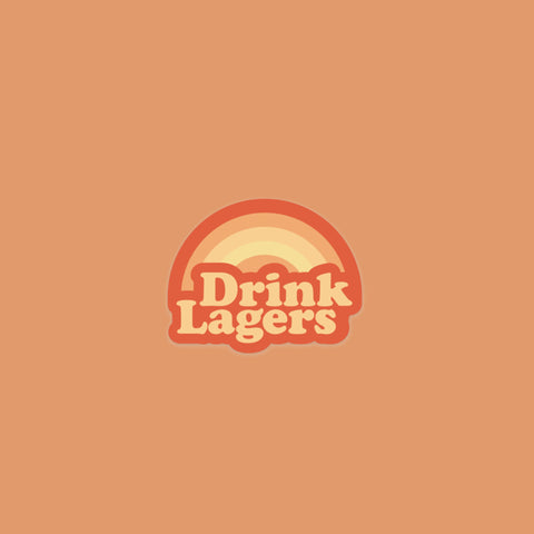 Drink Lagers Sticker
