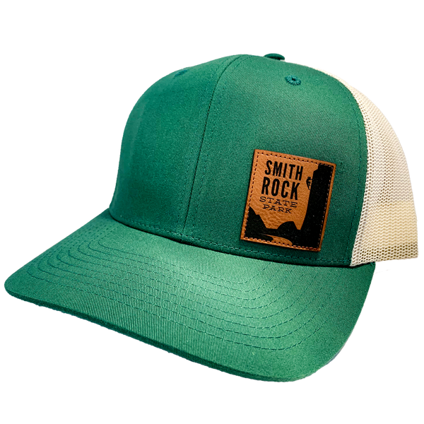 Smith Rock Leather Patch Trucker Hat