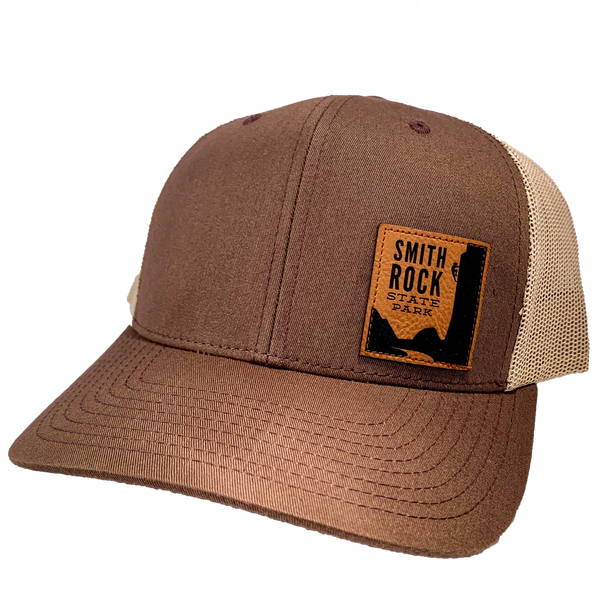 Smith Rock Leather Patch Trucker Hat