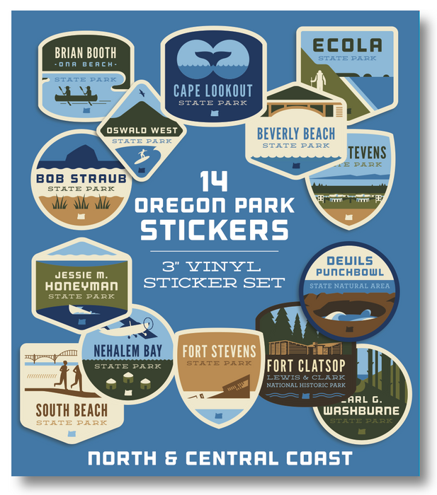 Oregon Parks Regional Sticker Packs