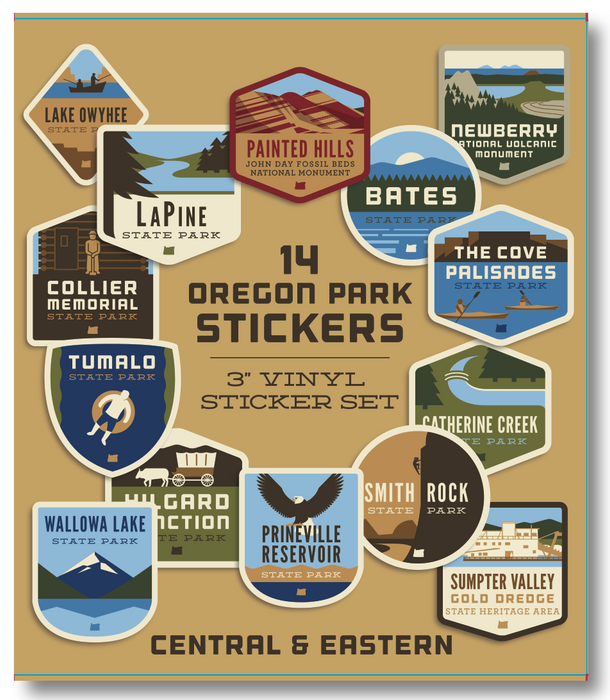 Oregon Parks Regional Sticker Packs