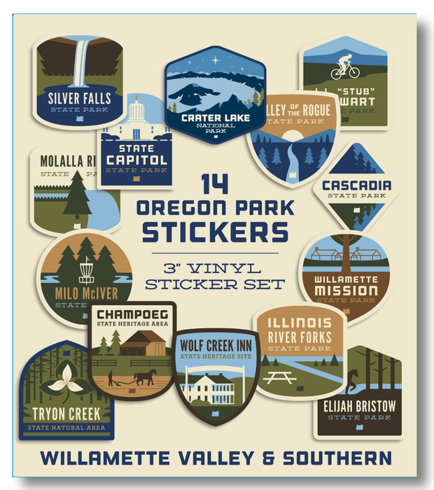 Oregon Parks Regional Sticker Packs