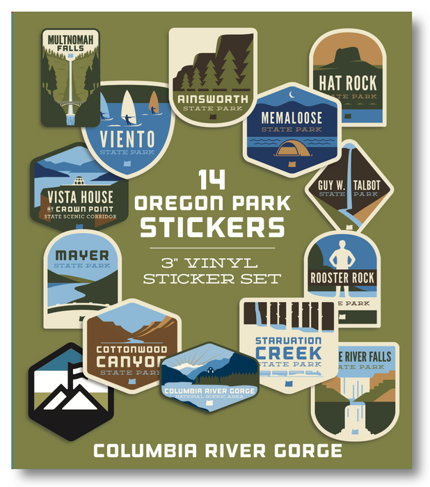 Oregon Parks Regional Sticker Packs