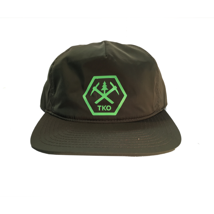 TKO Logo Snapback Hat, Olive Green