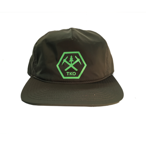 TKO Logo Snapback Hat, Olive Green