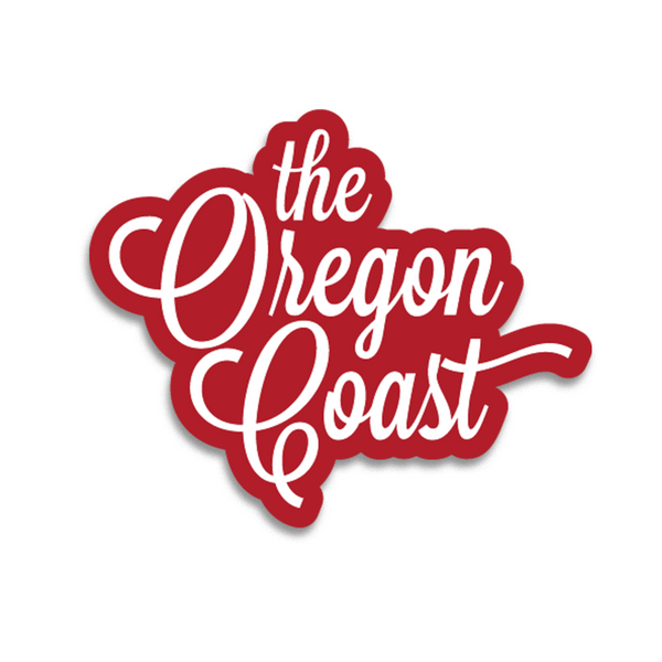 "The Oregon Coast" 4-inch Script Sticker (3 color options)