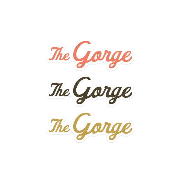 "The Gorge" 5in Vinyl Weatherproof Sticker