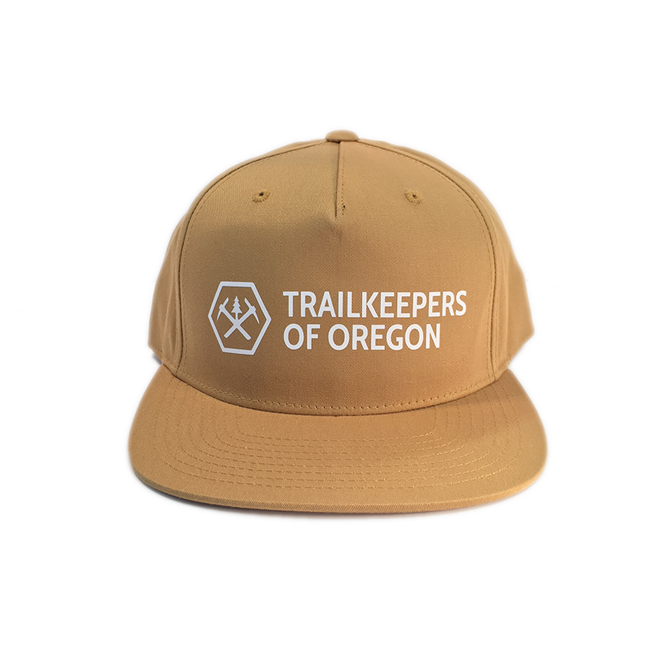 Trailkeepers Logo Snapback Hat, Gold