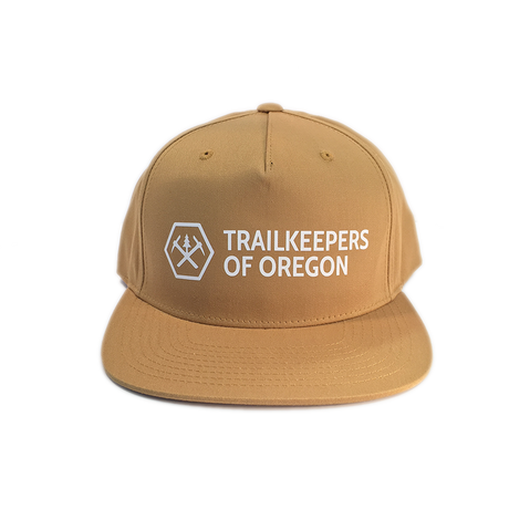 Trailkeepers Logo Snapback Hat, Gold