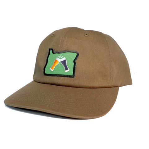 Beer Together Patched Dad Hat - Loden Green