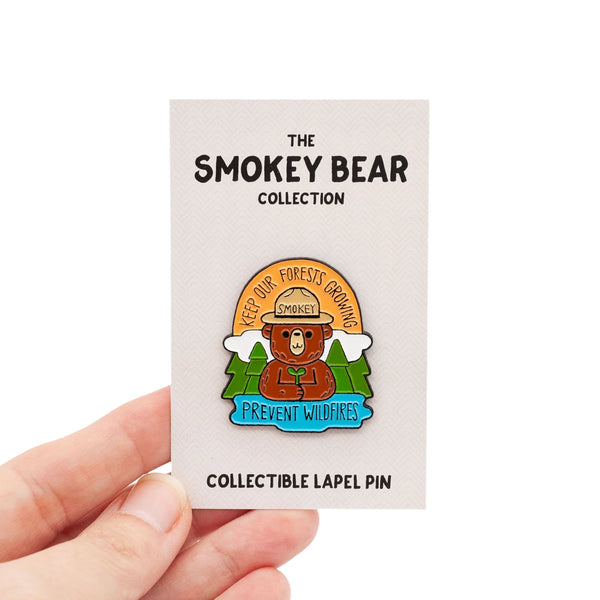 Smokey Bear - Keep Our Forests Growing Enamel Pin