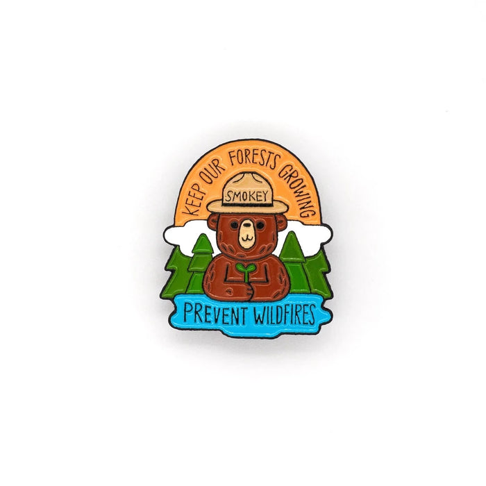 Smokey Bear - Keep Our Forests Growing Enamel Pin