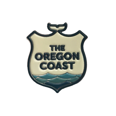 Official Logo of The Oregon Coast Enamel Pin