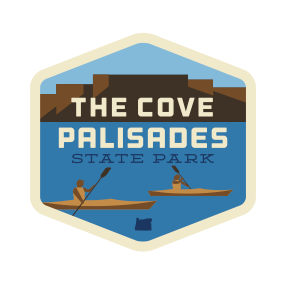 The Cove Palisades State Park Sticker (Kayak)