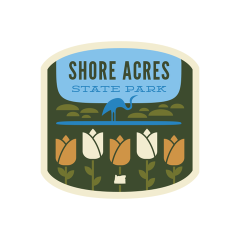 Shore Acres State Park - Garden Sticker