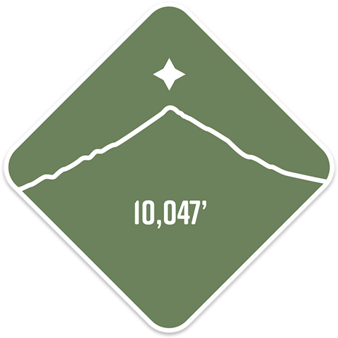 Middle Sister - Cascade Range Summit Series Weatherproof Sticker