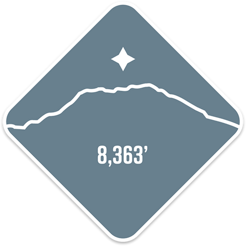 Mt. Saint Helens - Cascade Range Summit Series Weatherproof Sticker