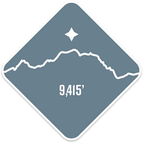 Mt. Stuart - Cascade Range Summit Series Weatherproof Sticker