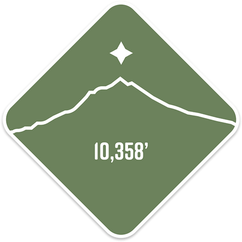 South Sister- Cascade Range Summit Series Weatherproof Sticker