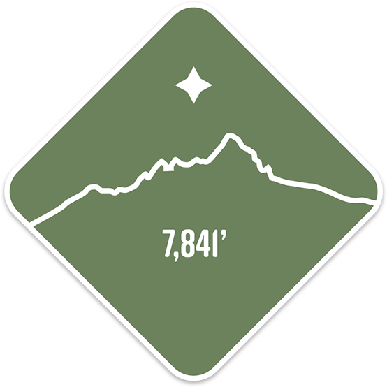 Three Fingered Jack - Cascade Range Summit Series Weatherproof Sticker